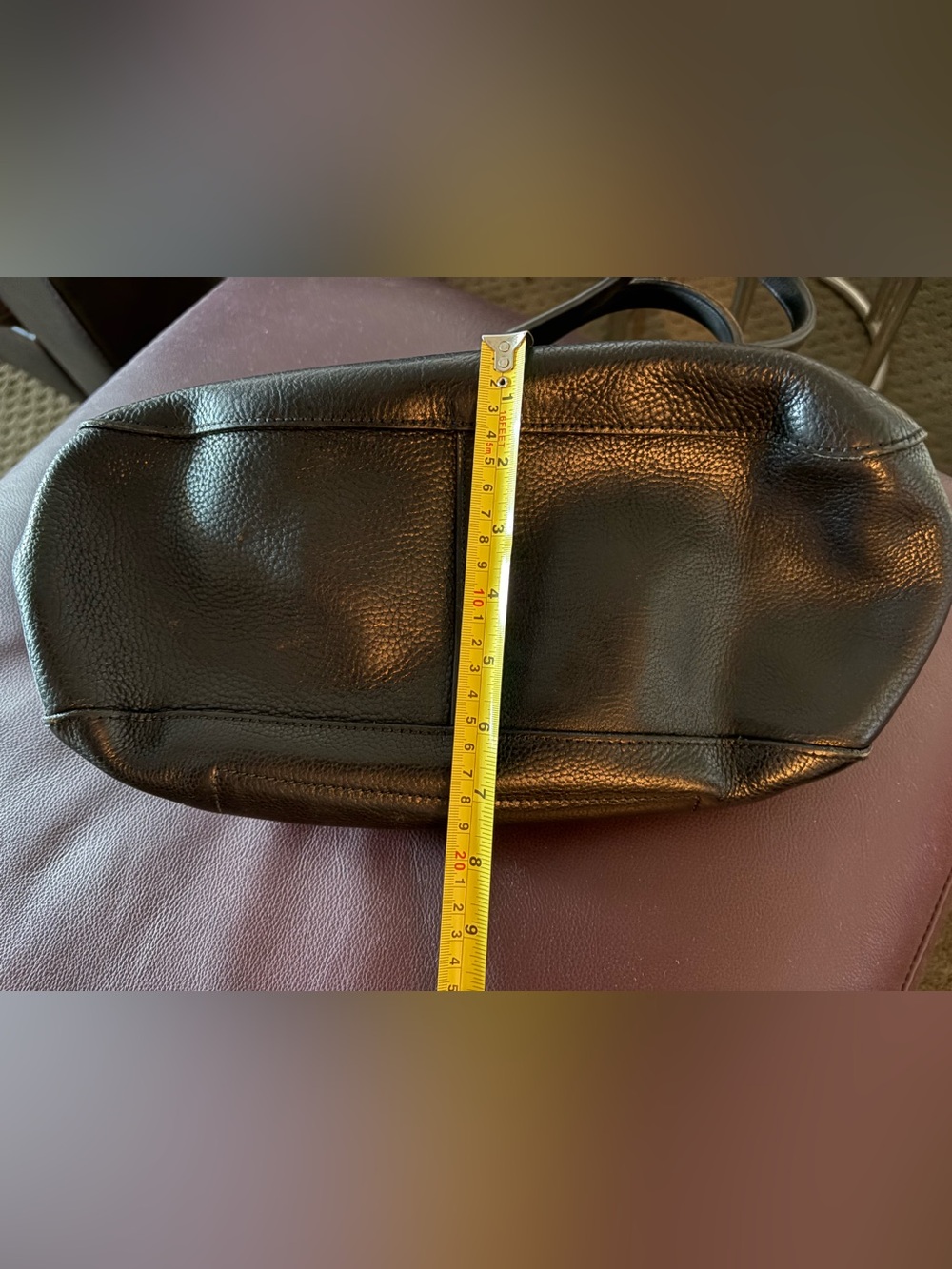 M051 real leather bag Classic Black Leather Shoulder Bag - Picture 12 of 15